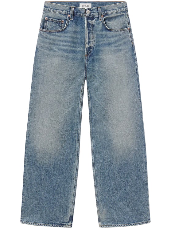 Agolde Relaxed Straight-Leg Magnus Jeans in Light Blue Wash