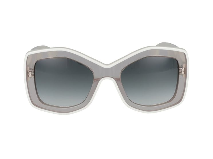 Alaïa Nude Oversized Square Frame Sunglasses