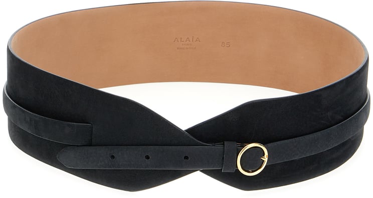 Alaïa Alaia Black suede belt
