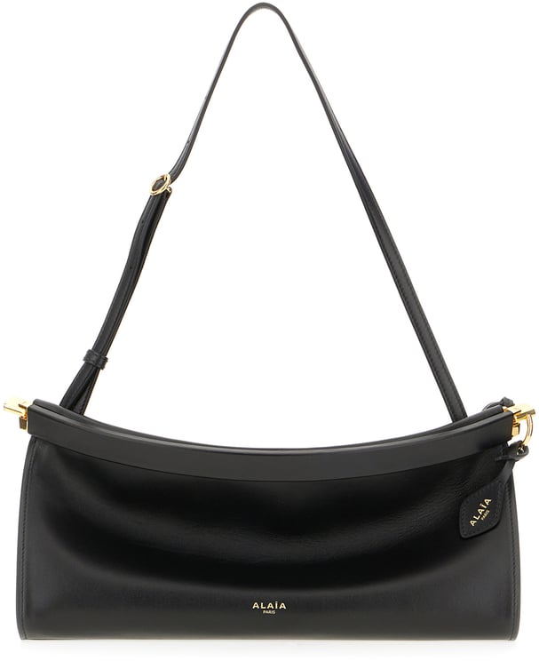Alaïa Alaia Black leather medium East West shoulder bag