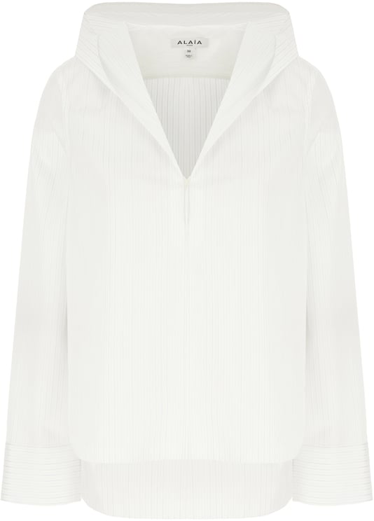 Alaïa Alaia Printed popeline shirt
