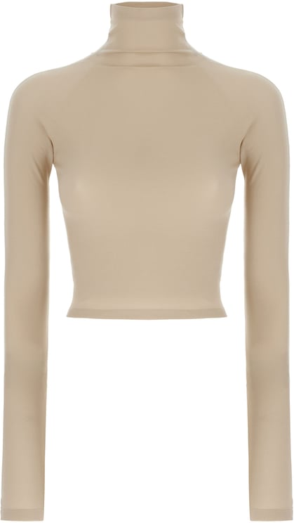 Alaïa Alaia Cappuccino stretch nylon top
