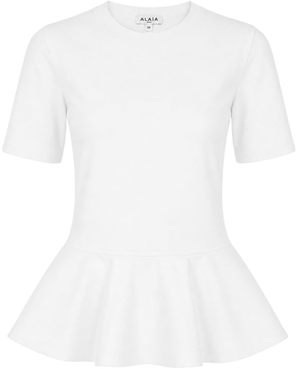 Alaïa Alaia White cotton t-shirt