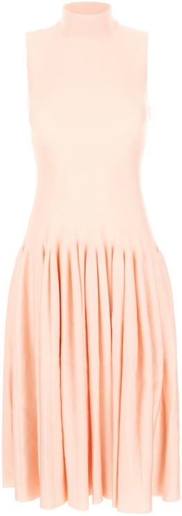 Alaïa Alaia Salmon stretch viscose blend dress