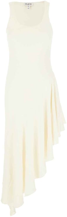 Alaïa Alaia Ivory viscose dress