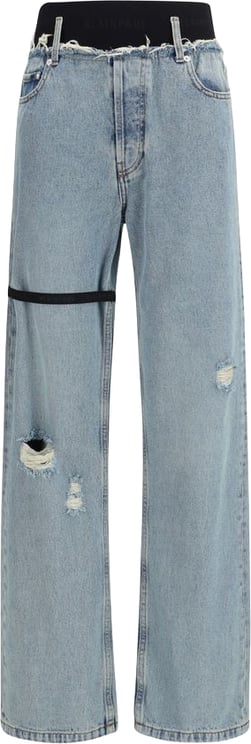 ALAINPAUL ALAINPAUL Blue Cotton High-Waisted Jean
