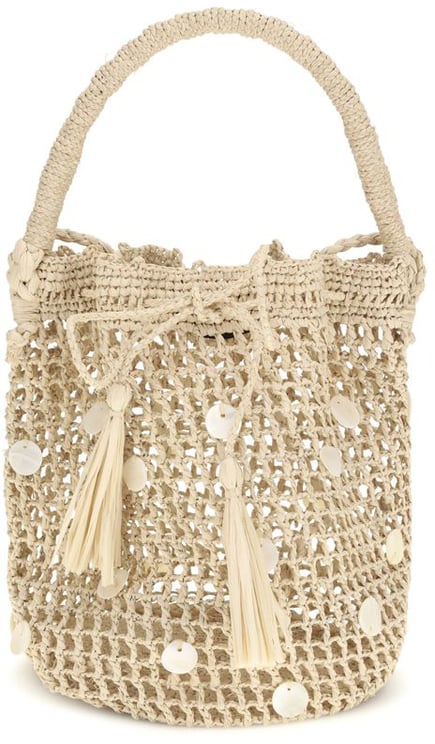Alanui Alanui Beige Raffia Backet Bag