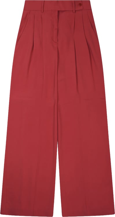 Alberta Ferretti Wide-Leg Tailored Pants With High Waist