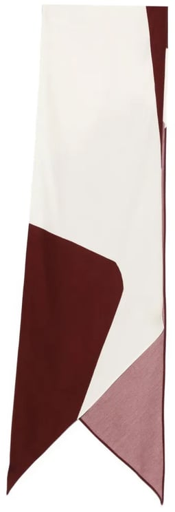 Alberta Ferretti Geometric Color-Block Foulard