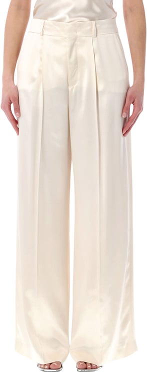 Alberta Ferretti Alberta Ferretti high-waist satin wide-leg trousers