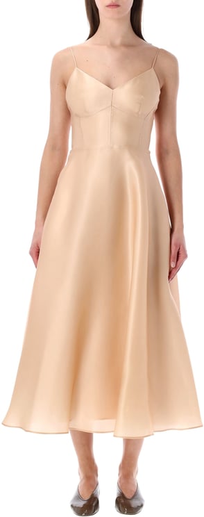 Alberta Ferretti Abito Tripla Organza Rosa