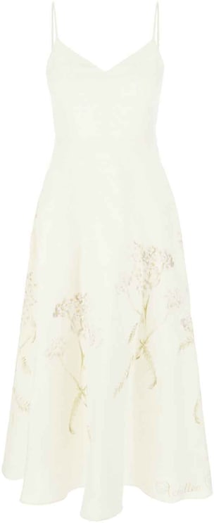 Alberta Ferretti Alberta Ferretti Ivory linen dress
