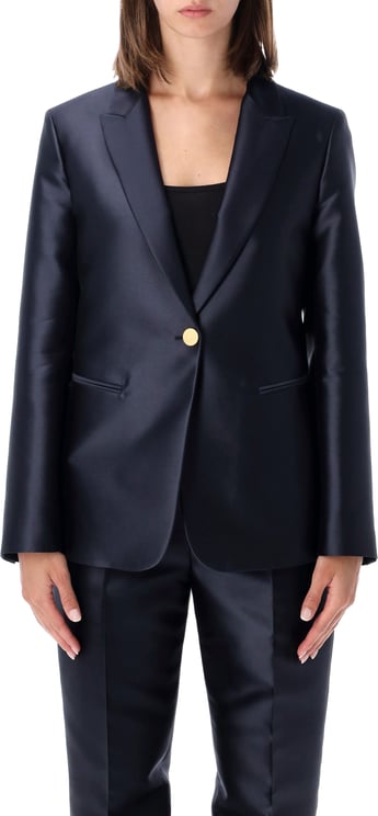 Alberta Ferretti Giacca Mikado Blue