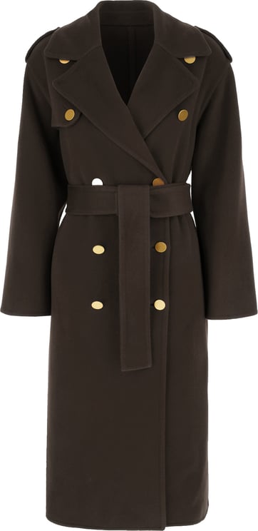 Alberta Ferretti Alberta Ferretti Dark grey wool blend coat