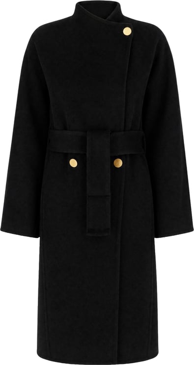 Alberta Ferretti Alberta Ferretti Black wool blend coat