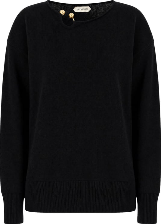 Alberta Ferretti Alberta Ferretti Black wool blend sweater