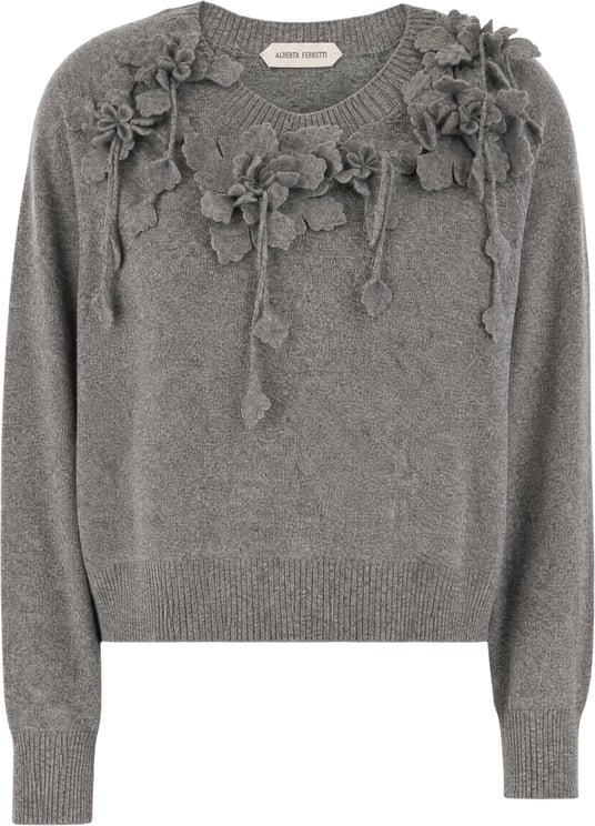 Alberta Ferretti Alberta Ferretti Grey virgin wool blend sweater