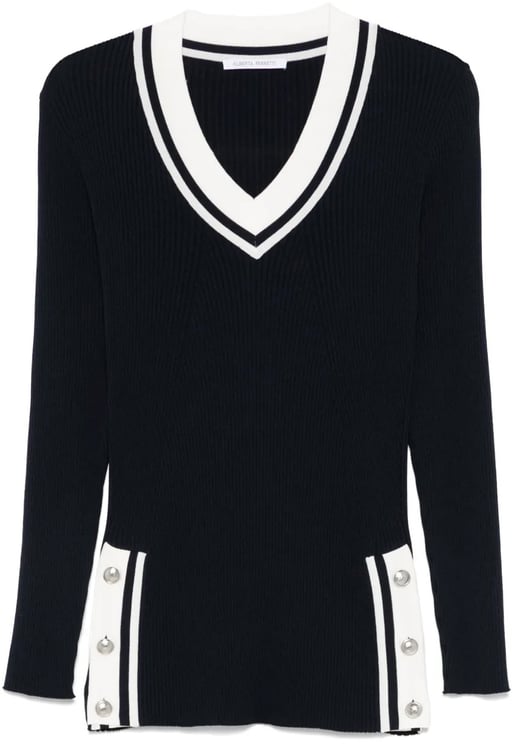 Alberta Ferretti Classic Knit Sweater with Design