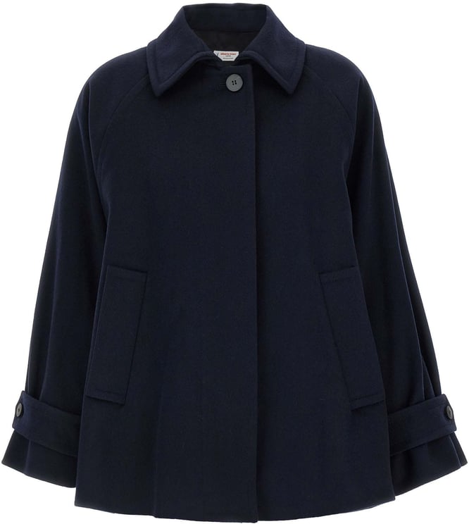 Alberto Biani Alberto Biani Blue Virgin Wool Coat