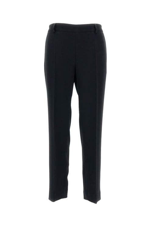 Alberto Biani Straight-Leg Trousers with Elasticated Waistband and Side Pockets