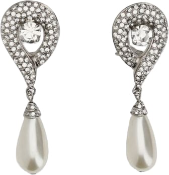 Alessandra Rich Alessandra Rich Silver Brass Earrings