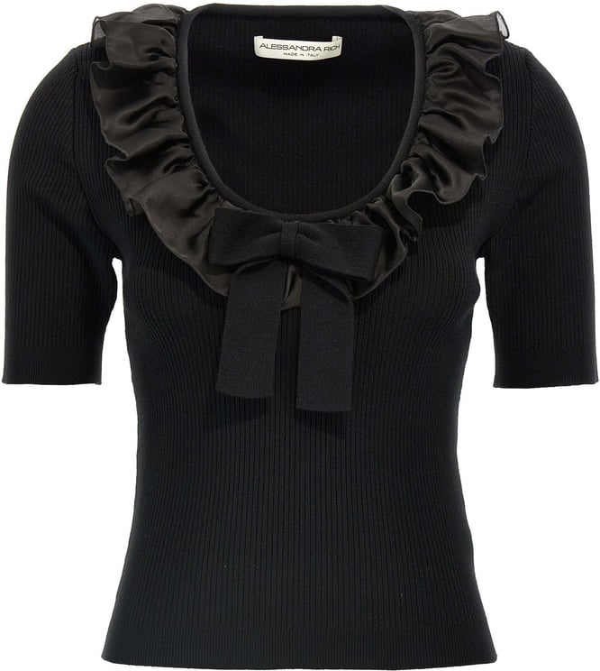 Alessandra Rich Alessandra Rich Black Wool T-Shirt