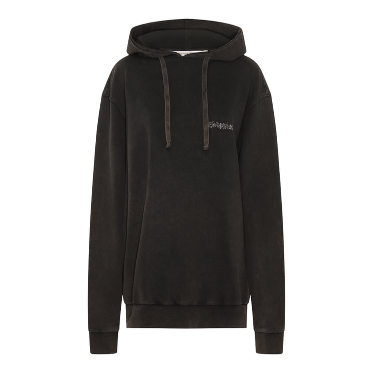 Alessandra Rich Relaxed Fit Hoodie With Wild Side Graphic