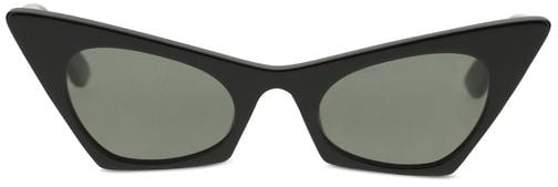 Alexander McQueen Alexander McQueen Black Plastic Sunglasses