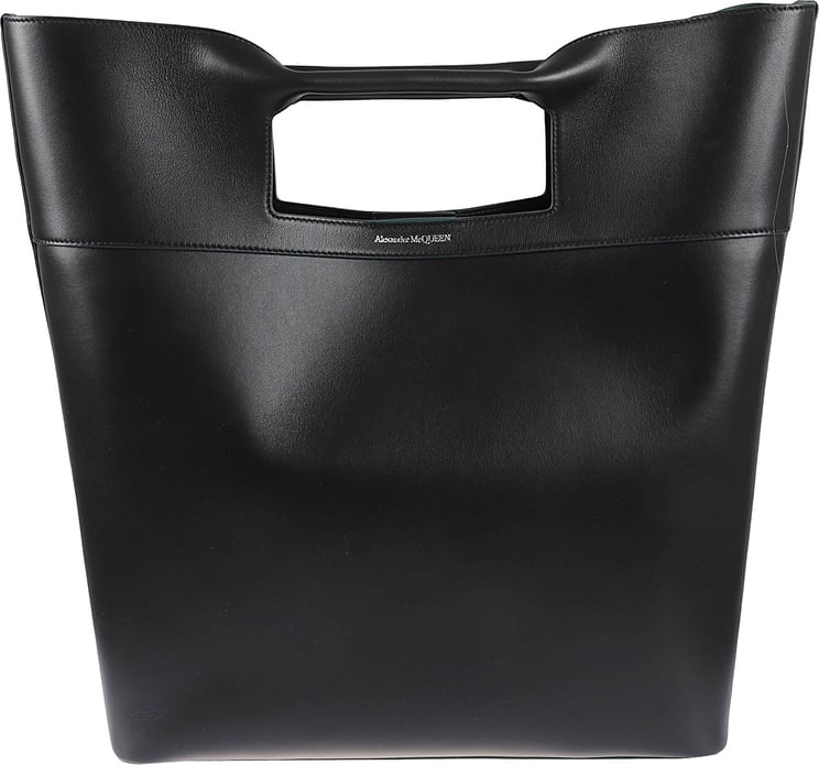 Alexander McQueen Structured Leather Bag With Design