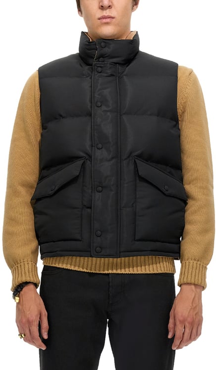 Alexander McQueen GRAFFITI LOGO PRINT DOWN VEST