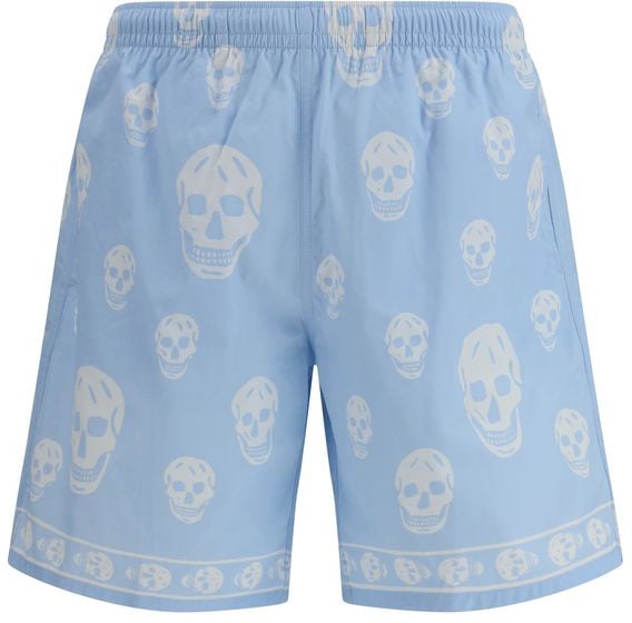 Alexander McQueen Alexander McQueen Blue Polyamide Shorts