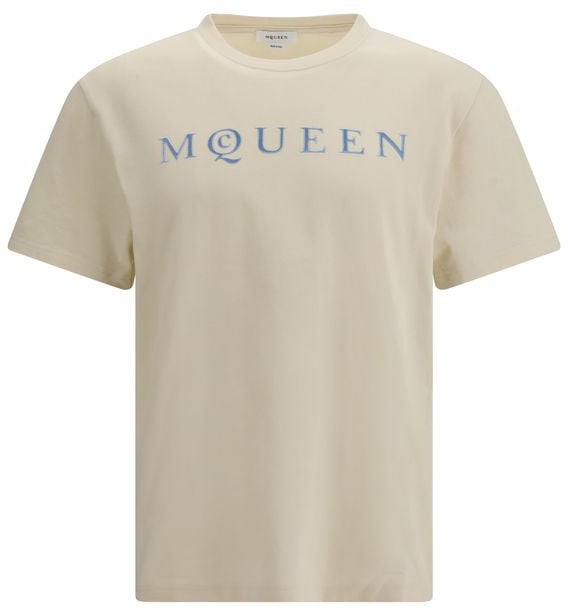 Alexander McQueen Alexander McQueen Beige Cotton T-Shirt