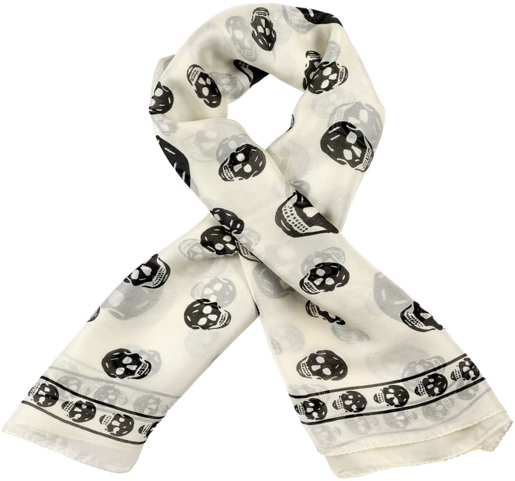 Alexander McQueen Skull Silk Scarf