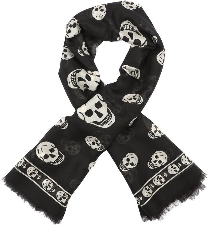Alexander McQueen Skull Silk Scarf