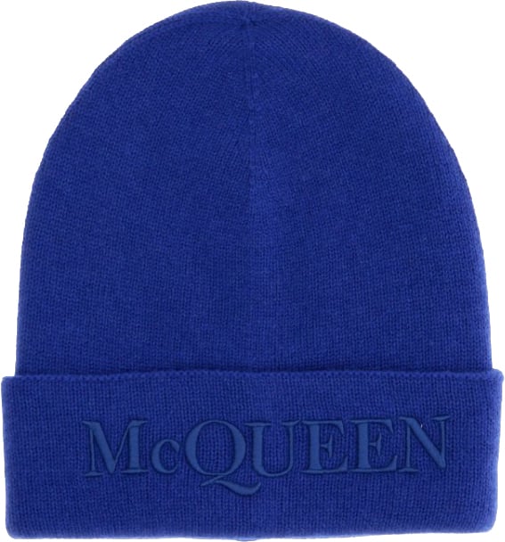 Alexander McQueen Ribbed Knit Cashmere Beanie