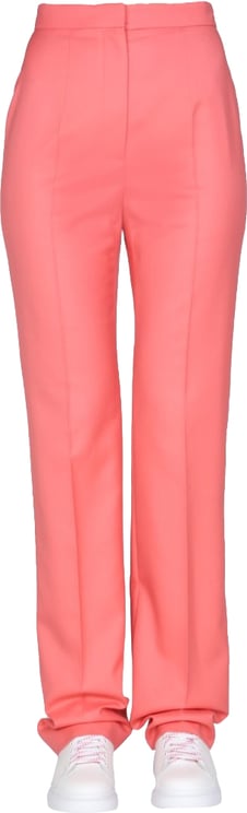 Alexander McQueen Tailored Pink Straight Leg Trousers