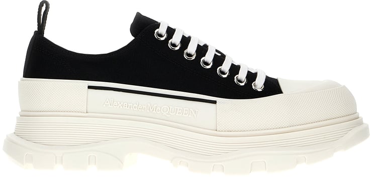 Alexander McQueen Alexander McQueen Black canvas Tread Slick sneakers