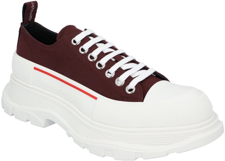 Alexander McQueen Tread Sneaker 'Burgundy White'