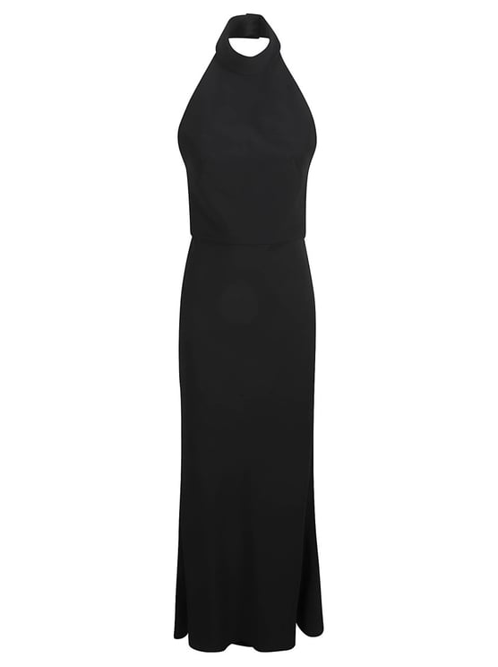Alexander McQueen Halter Neck Black Evening Dress