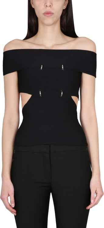 Alexander McQueen Top With Cut-Out Details