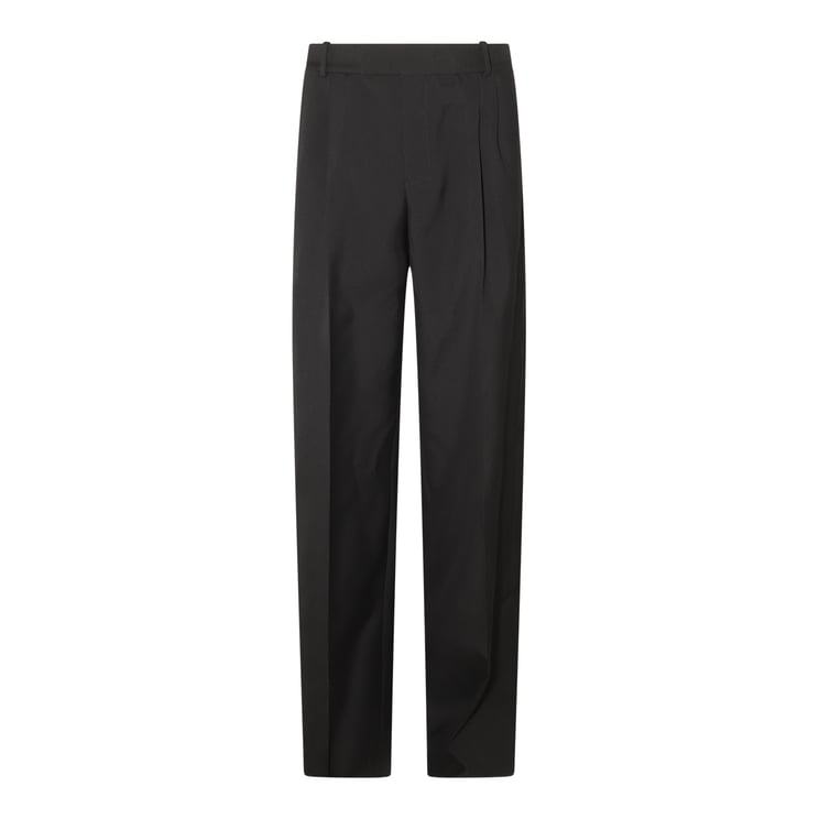 Alexander McQueen High-Waisted Black Wool Trousers With Tailored Fit