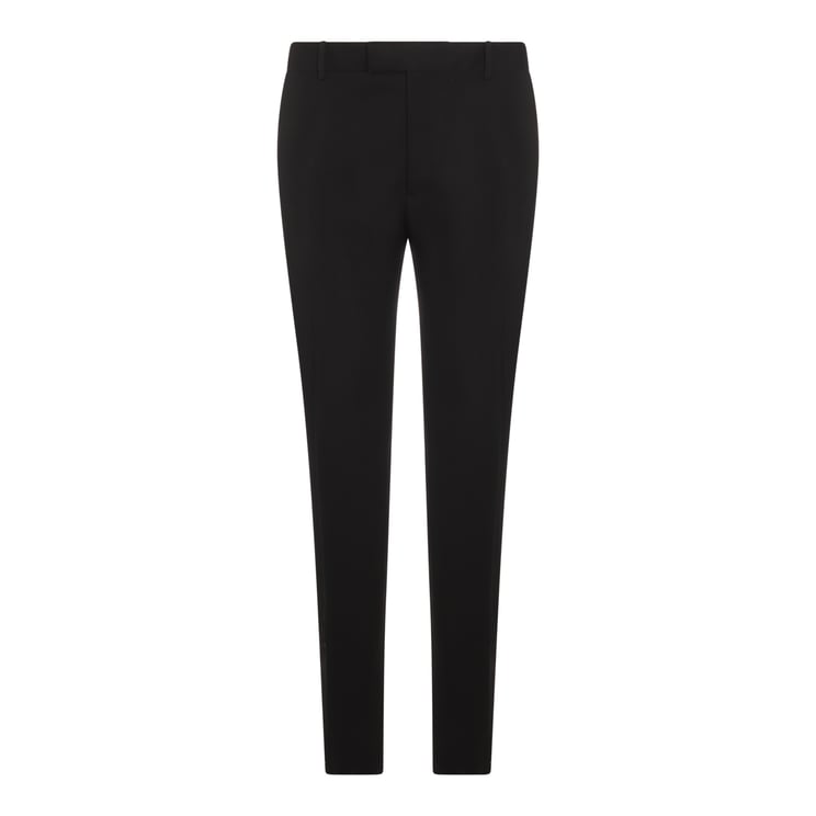 Alexander McQueen Slim-Fit Tailored Black Wool Trousers With Contemporary Design