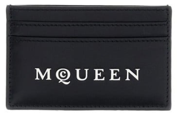 Alexander McQueen Leather Card Case With Multiple Compartments