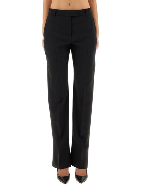 Alexander McQueen Wool Gabardine Tailored Formal Pants