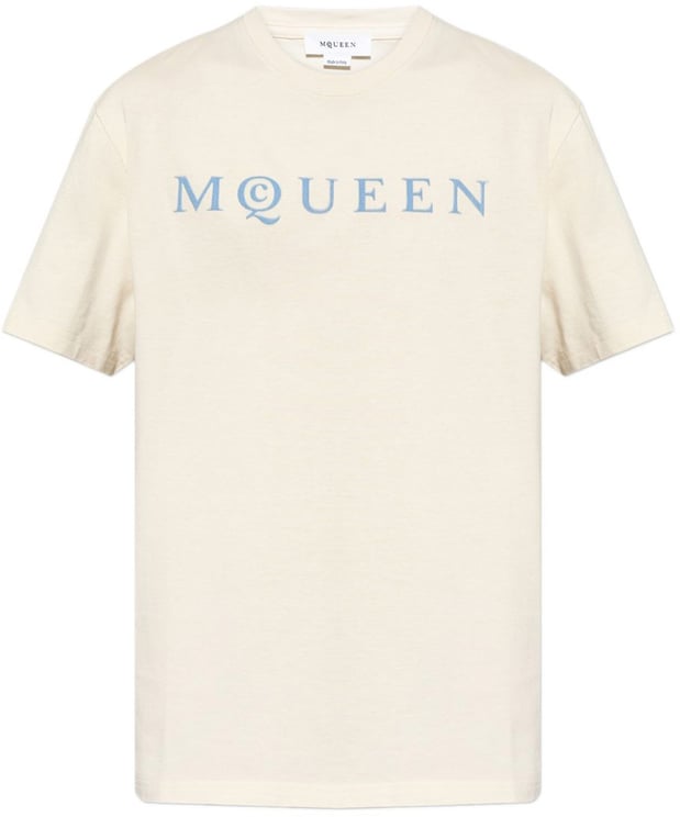 Alexander McQueen T-Shirts And Polos Beige