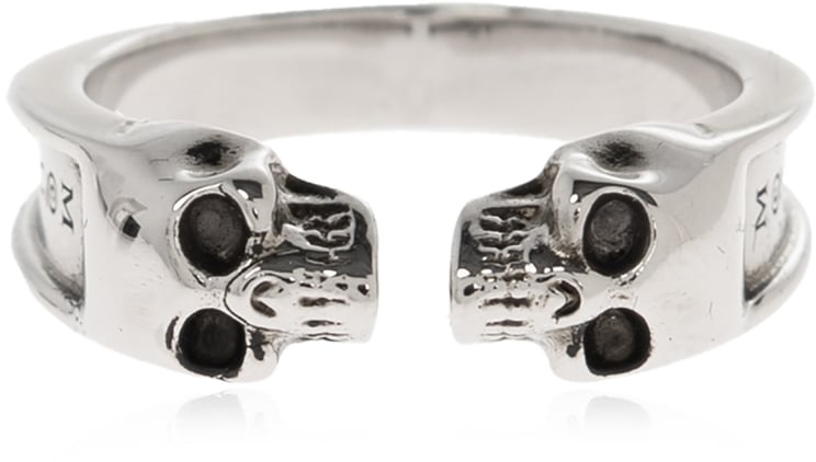 Alexander McQueen Twin Skull Ring