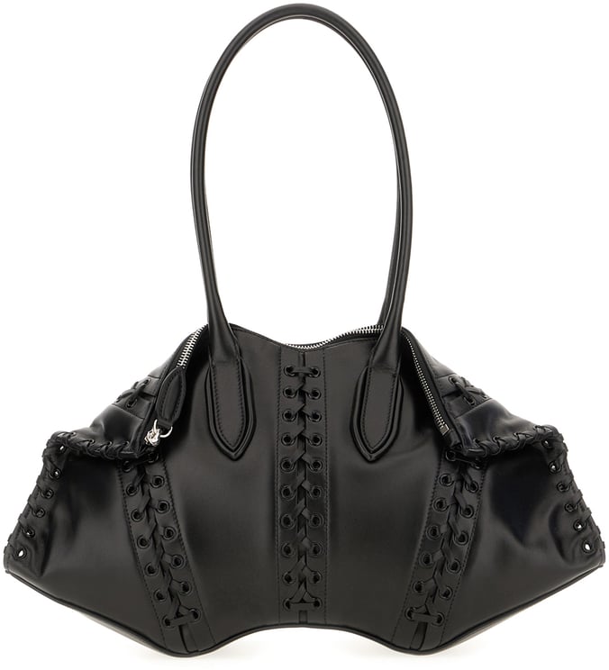 Alexander McQueen Alexander Mcqueen Black leather Manta shoulder bag