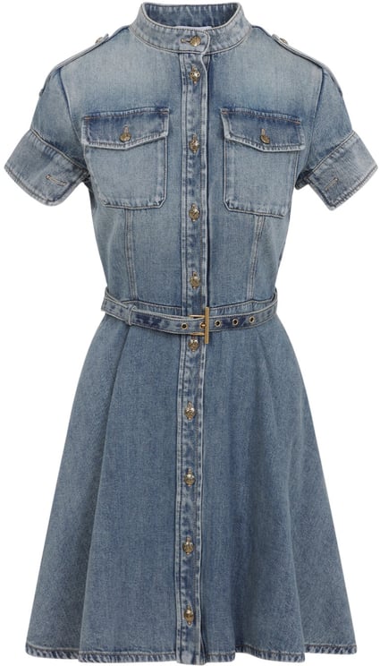 Alexander McQueen Alexander Mcqueen Denim Mini Dress