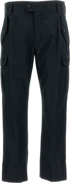 Alexander McQueen Tailored Black Cargo Trousers with Functional Flap Pockets