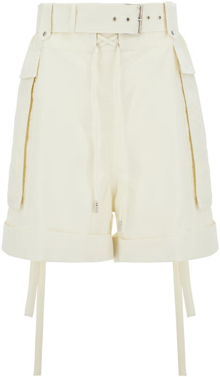 Alexander McQueen Alexander Mcqueen Ivory cotton bermuda shorts
